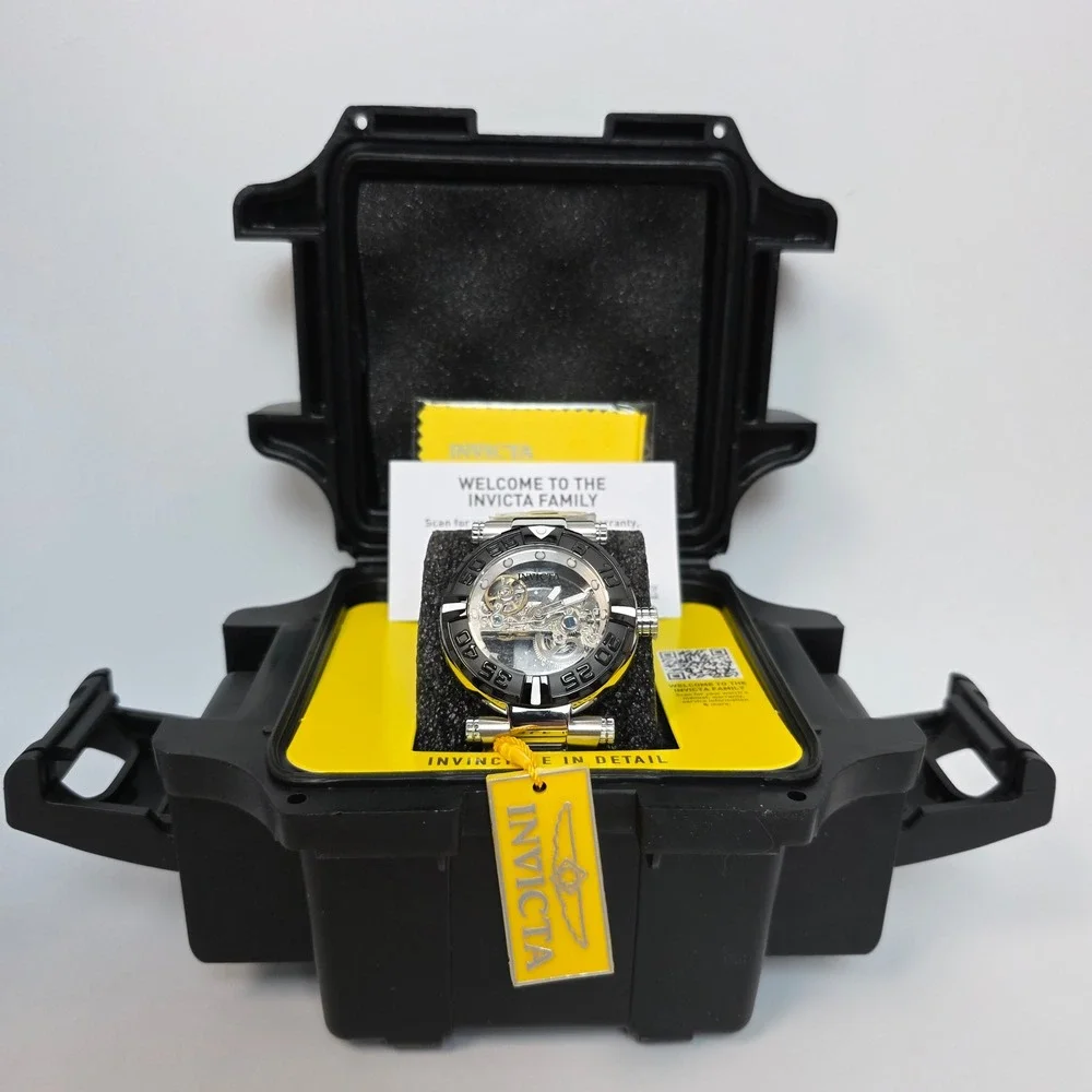 Invicta Subaqua Nebula Automatic Men's Watch w/ Skeleton Dial 47mm Steel 49505